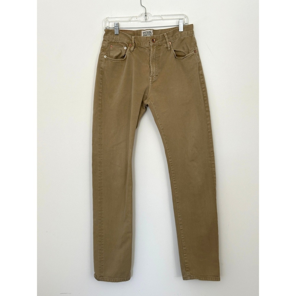 Stetson x Taylor Stitch Slim All Day Pant Mens 30x32 Rustic Oak Organic Selvage